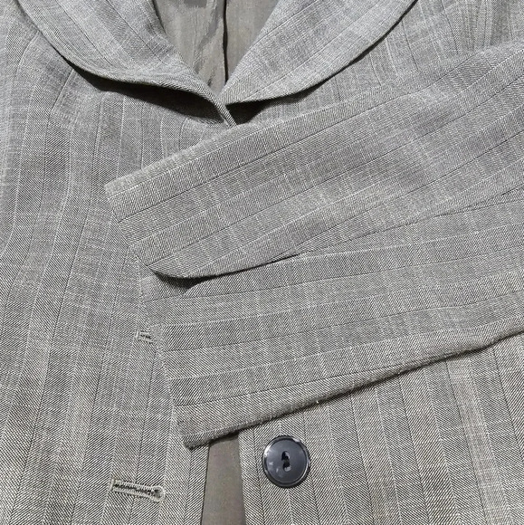 Classiques Entier Atelier Rounded Hem Blazer, Taupe & Beige Plaid, Sz 12, EUC! - Picture 9 of 11